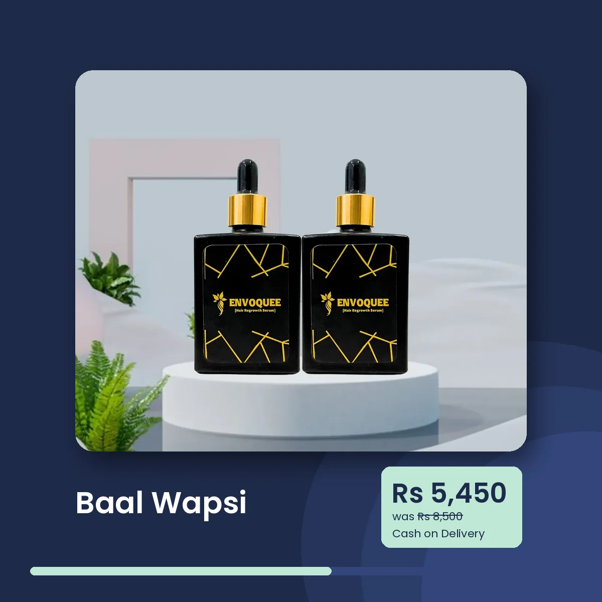 Baal Wapsi: Hair Regrowth Serum Kit with hair serum, Anti Septic prep spray and 540-needle derma roller, Rs 5,450 with cash on delivery